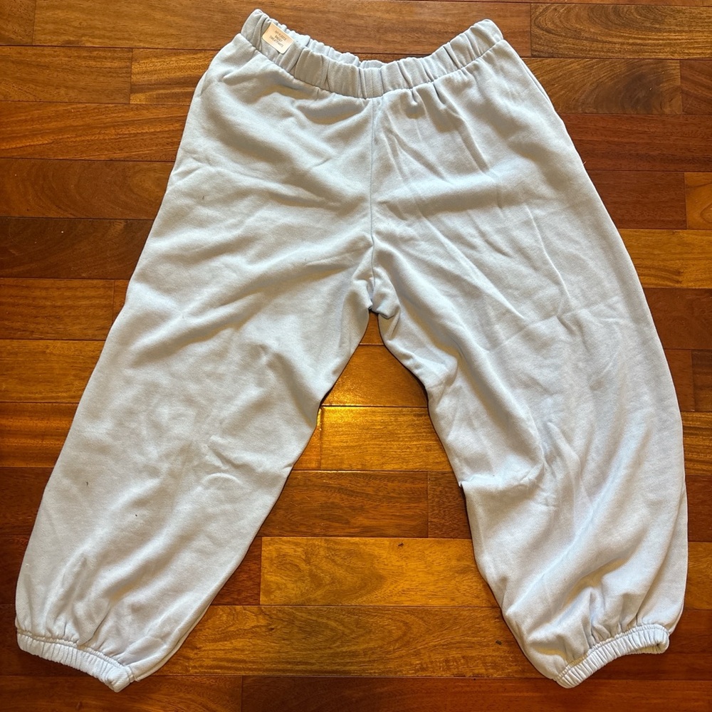 PINK Victoria's Secret Light Blue Jogger Sweats - Picture 3 of 5